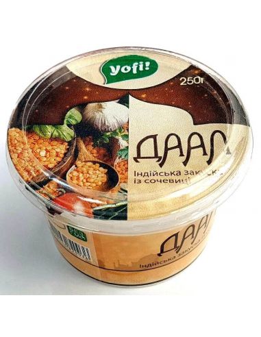 Даал, закуска индийская из чечевицы, Yofi, 250г