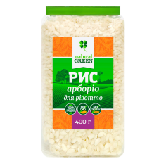 Рис арборио, NATURAL GREEN,400г
