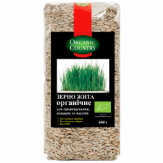 Зерно жита для пророщування, Україна, Organic Country, 400г