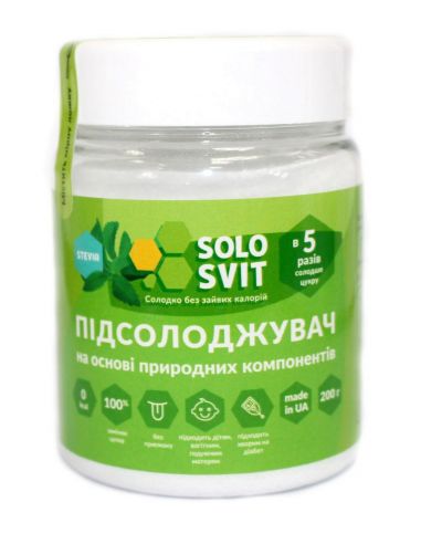 Подсластитель "Солосвіт Stevia ", 200г