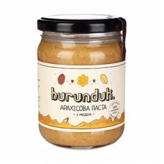 Паста арахісова з медом, БУРУНДУК, 250г