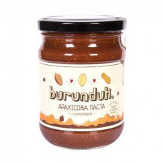 Паста арахісова з шоколадом, БУРУНДУК, 250г