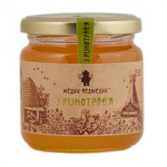 Мед з різнотрав'я, Медик Ведмедик, 250г