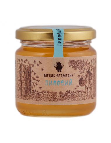Мед липовий, Медик Ведмедик, 250г