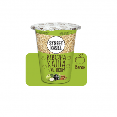 Каша вівсяна з яблуком, STREET SOUP, 50г стакан