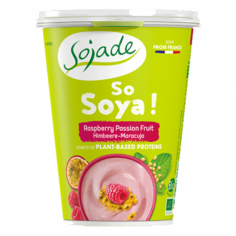 Йогурт соєвий маракуя-малина органічний, Sojade, 400г