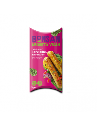 Веганска ковбаса з тофу та комбучі, Bonsan, 170г