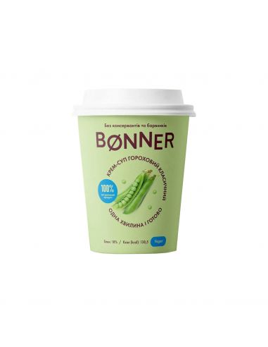 Крем-суп гороховий класичний, Bonner, 50г стакан