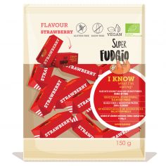 Цукерки Супер Фаджіо Полуниця органічні, Super Fudgio, 150г
