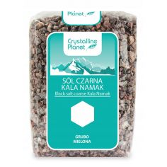 Сіль чорна грубого помелу, Kala Namak, Crystalline Planet, 600г