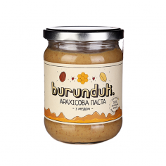 Паста арахісова з медом, БУРУНДУК, 450г