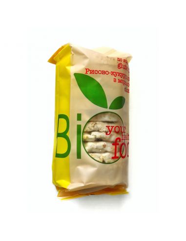 Хлібці рисово-кукурудзяні з морскою сіллю, Biofood, 100г
