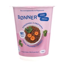 Каша гречана класична з овочами, Bonner, 60г стакан
