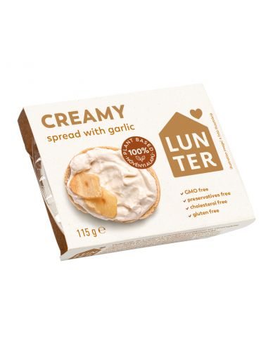 Тофу спред вершковий з часником, Lunter, 115г