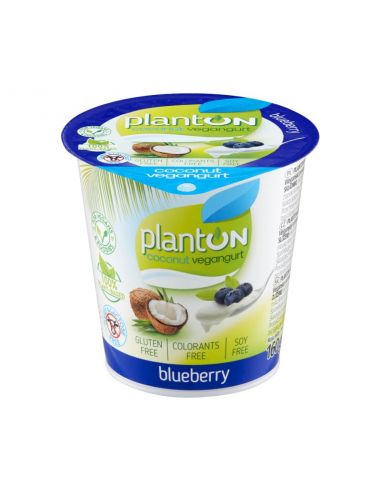 Йогурт веганський чорниця, PlantON, 160г