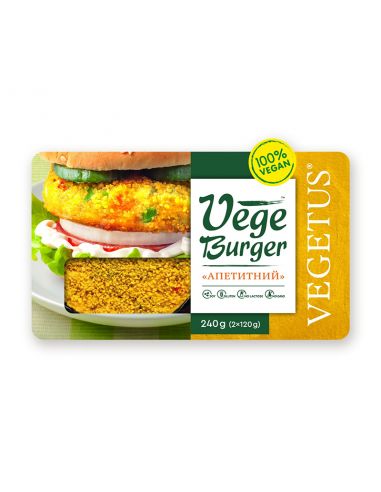 Vege Burger "Апетитний", Vegetus, 2х120г