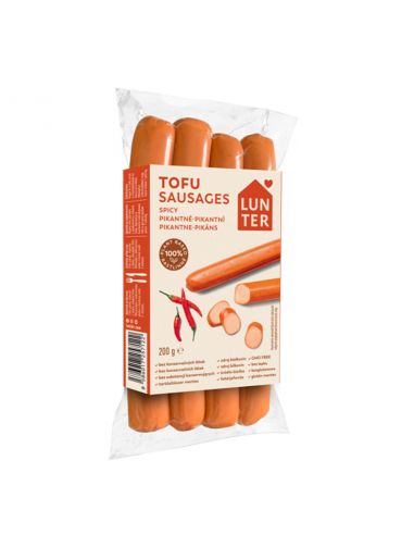 Тофу сосиски пікантні, Lunter, 200г