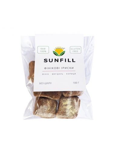 Іриски фінікові, Sunfill, 100г