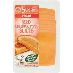 Сир Лейчестер веганський червоний, нарізаний, Sheese, 180г