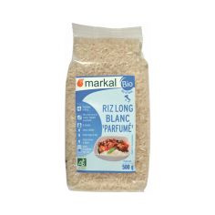 Рис довгозерний неочищений ароматний, Markal, 500 г