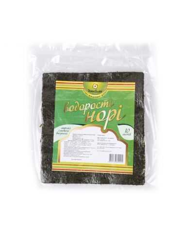 Водорості Норі, DomoSushi, 10лістов, 25г