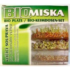 Пророщувач для зерен і насіння трисекційний, Bio Natura