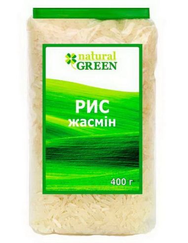Рис жасмін, NATURAL GREEN, 400г