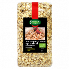 Пластівці вівсяні плющені, Україна, Organic Country, 400г