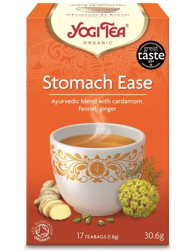 Чай "Stomach Ease", поліпшує травлення, Yogi Tea, пакет, 1,8г